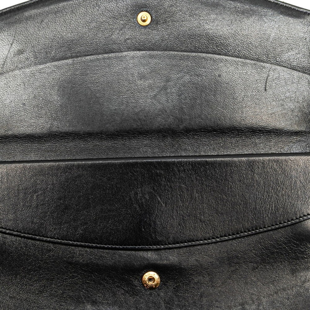 CHANEL Black Leather Logo Wallet - Picture 4 of 10